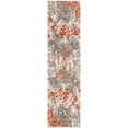 thumbnail image 1 of SAFAVIEH Monaco Driskoll Abstract Runner Rug, Grey/Orange, 2'2" x 12', 1 of 6
