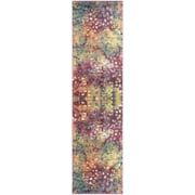 SAFAVIEH Monaco Driskoll Abstract Runner Rug, Pink/Multi, 2'2" x 12'
