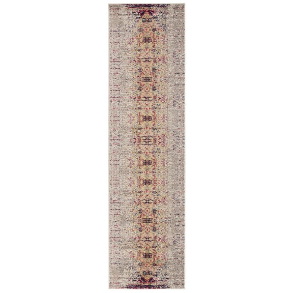 SAFAVIEH Monaco Elsdon Abstract Runner Rug, Ivory/Pink, 2'2" x 12'