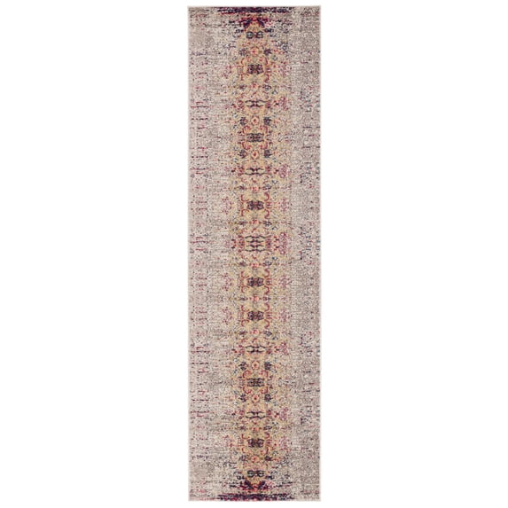 SAFAVIEH Monaco Elsdon Abstract Runner Rug, Ivory/Pink, 2'2" x 6'
