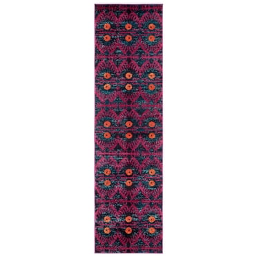 SAFAVIEH Monaco Flannery Geometric Runner Rug, Pink/Multi, 2'3" x 12'