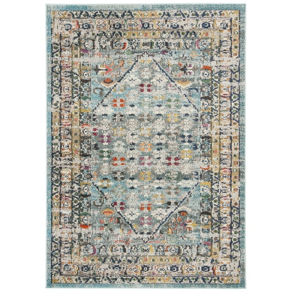 SAFAVIEH Monaco Garnet Abstract Area Rug, Blue/Light Grey, 2'2" x 4'