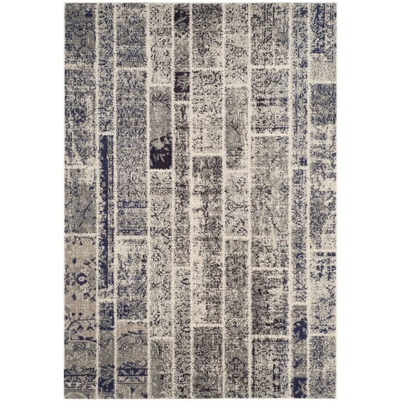 SAFAVIEH Monaco Gerard Geometric Area Rug, Grey/Multi, 6'7" x 9'2"