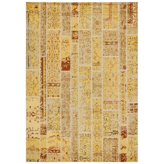 SAFAVIEH Monaco Gerard Geometric Area Rug, Yellow/Multi, 9' x 12'