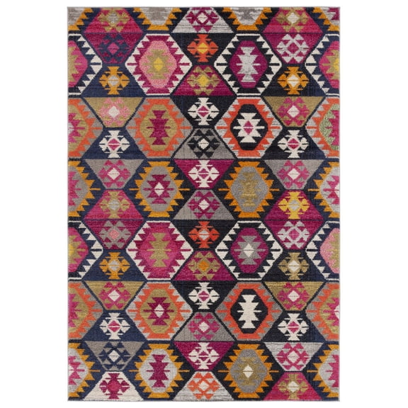 SAFAVIEH Monaco Gittan Geometric Area Rug, Multi, 4' x 5'7"