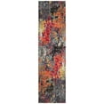 thumbnail image 1 of SAFAVIEH Monaco Hester Abstract Runner Rug, Blue/Orange, 2'2" x 8', 1 of 6