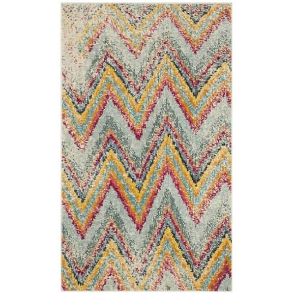SAFAVIEH Monaco Jalen Geometric Area Rug, Multi, 4' x 5'7"