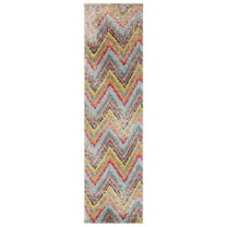 SAFAVIEH Monaco Jalen Chevron Runner Rug, Multi, 2'2" x 8'