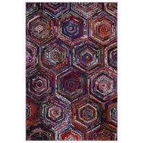 SAFAVIEH Monaco Kelsey Geometric Area Rug, Pink/Multi, 5'1" x 7'7"