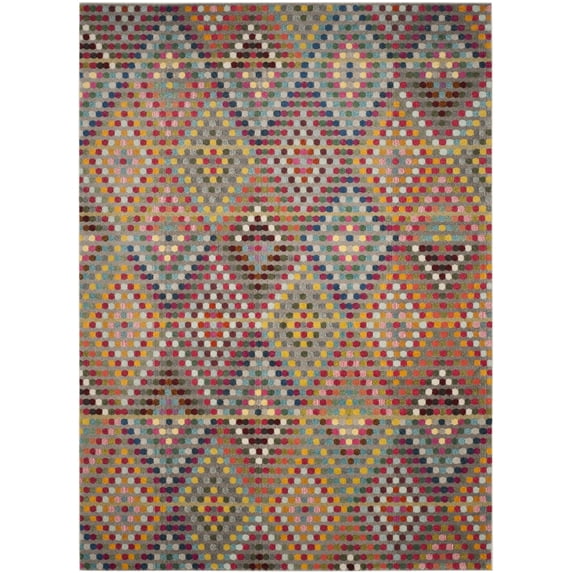SAFAVIEH Monaco Linton Geometric Area Rug, Multi/Beige, 8' x 11'