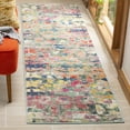 thumbnail image 1 of SAFAVIEH Monaco Montana Abstract Colorful Runner Rug, Green/Blue, 2'2" x 8', 1 of 8