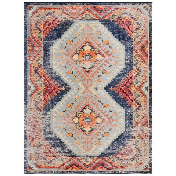 SAFAVIEH Monaco Nathaniel Oriental Area Rug, Rust/Multi, 8' x 10'