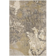 SAFAVIEH Monaco Phoebe Abstract Area Rug, Ivory/Grey, 4' x 5'7"