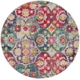 thumbnail image 1 of SAFAVIEH Monaco Ralph Geometric Area Rug, Grey/Fuchsia, 6'7" x 6'7" Round, 1 of 6