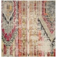 thumbnail image 1 of SAFAVIEH Monaco Risto Abstract Area Rug, Light Grey/Multi, 9' x 9' Square, 1 of 9