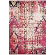 SAFAVIEH Monaco Risto Abstract Area Rug, Magenta/Multi, 5'1" x 7'7"