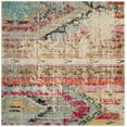 thumbnail image 1 of SAFAVIEH Monaco Risto Abstract Area Rug, Multi, 4' x 4' Square, 1 of 9