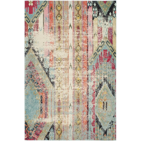 SAFAVIEH Monaco Risto Abstract Area Rug, Multi, 4' x 5'7"