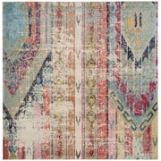 SAFAVIEH Monaco Risto Abstract Area Rug, Multi, 9' x 9' Square