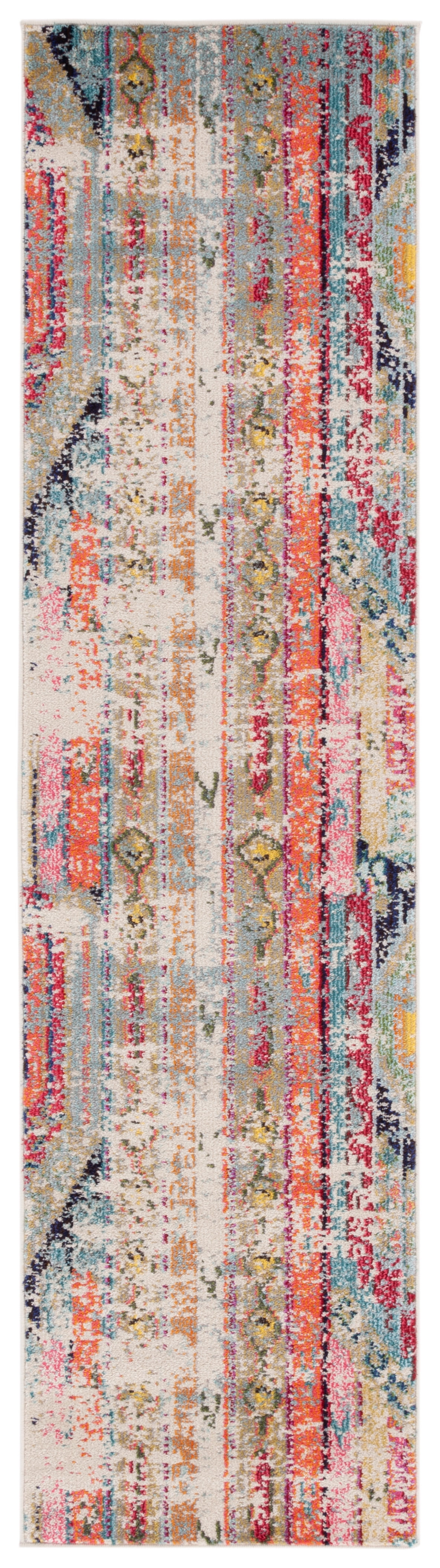 Boho-Chic Monaco Multicolor Reversible Runner Rug - 2'2" x 10'