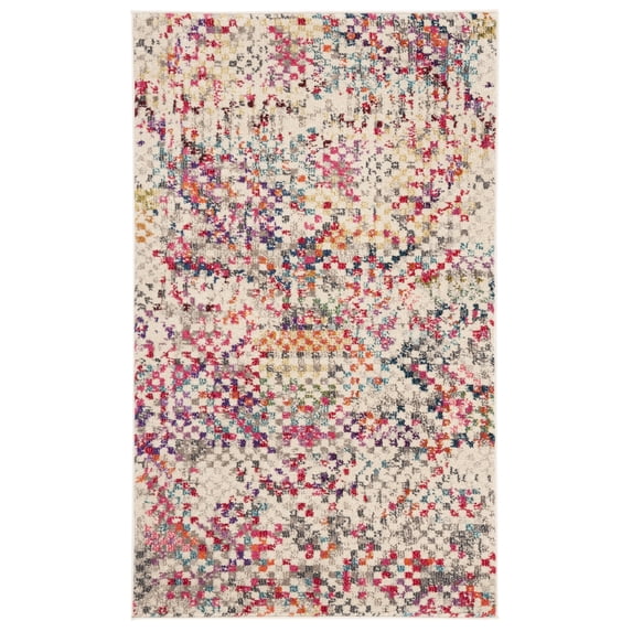 SAFAVIEH Monaco Ristorin Abstract Area Rug, Grey/Multi, 3' x 5'