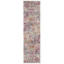 SAFAVIEH Monaco Ristorin Abstract Runner Rug, Grey/Multi, 2'2" x 12'