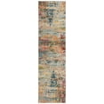 thumbnail image 1 of SAFAVIEH Monaco Rowena Abstract Runner Rug, Teal/Orange, 2'2" X 22', 1 of 6