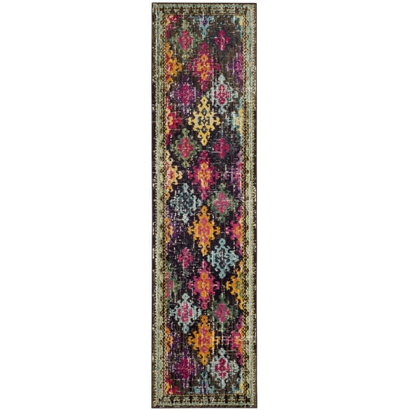 SAFAVIEH Monaco Sally Geometric Runner Rug, Multi, 2'2" x 10'