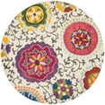 thumbnail image 1 of SAFAVIEH Monaco Savannah Floral Area Rug, Ivory/Multi, 4' x 4' Round, 1 of 8