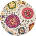 thumbnail image 1 of SAFAVIEH Monaco Savannah Floral Area Rug, Ivory/Multi, 5' x 5' Round, 1 of 6