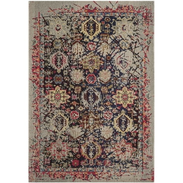SAFAVIEH Monaco Shannon Abstract Area Rug, Grey/Multi, 3' x 5'