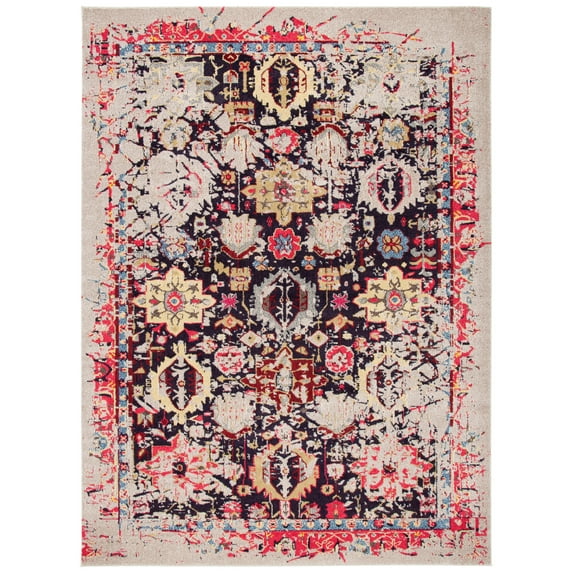 SAFAVIEH Monaco Shannon Abstract Area Rug, Grey/Multi, 8' x 10'