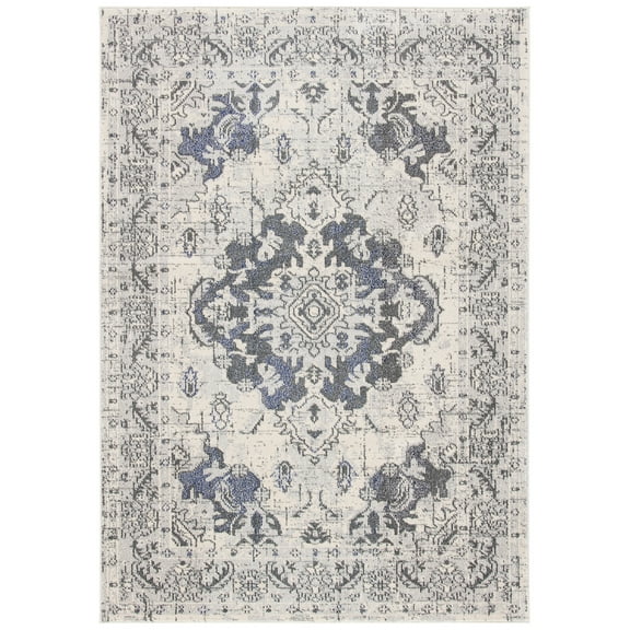 SAFAVIEH Monaco Toria Oriental Area Rug, Ivory/Grey, 8' x 10'