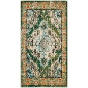 SAFAVIEH Monaco Toria Traditional Area Rug, Navy/Light Blue, 5'1" x 7'7"