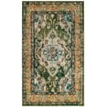 thumbnail image 1 of SAFAVIEH Accent Rug 3x5 - Monaco Collection - Traditional Design, Forest Green & Light Blue, Ideal for Living Room, Bedroom, Dining Space, Entryway, Bathroom, Bedside, 1 of 10