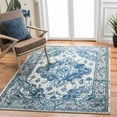 thumbnail image 1 of SAFAVIEH Accent Rug 4'x5'7" - Monaco Collection - Traditional Design, Ivory & Blue, Ideal for Living Room, Bedroom, Dining Space, Entryway, Bathroom, Bedside, 1 of 9