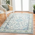 thumbnail image 1 of SAFAVIEH Accent Rug 4'x5'7" - Monaco Collection - Traditional Design, Light Blue & Ivory, Ideal for Living Room, Bedroom, Dining Space, Entryway, Bathroom, Bedside, 1 of 9