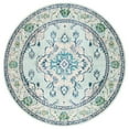 thumbnail image 1 of SAFAVIEH Round Rug 6'7" - Monaco Collection - Traditional Design, Light Blue & Ivory, Ideal for Living Room, Bedroom, Dining Space, 1 of 10