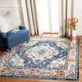 thumbnail image 1 of SAFAVIEH Square Rug 6'7" - Monaco Collection - Traditional Design, Navy & Light Blue, Ideal for Living Room, Bedroom, Dining Space, 1 of 14