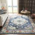 thumbnail image 1 of SAFAVIEH Area Rug 8x10 - Monaco Collection - Large - Traditional Design, Navy & Light Blue, Ideal for Living Room, Bedroom, Dining Space, 1 of 12