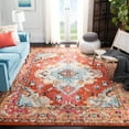 thumbnail image 1 of SAFAVIEH Area Rug 12x18 - Monaco Collection - X-Large - Traditional Design, Orange & Light Blue, Ideal for Living Room, Bedroom, Dining Space, 1 of 6