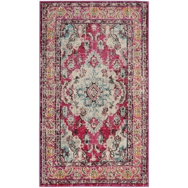 SAFAVIEH Monaco Toria Traditional Area Rug, Pink/Multi, 3' x 5'