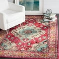 thumbnail image 1 of SAFAVIEH Accent Rug 4'x5'7" - Monaco Collection - Traditional Design, Pink & Multi, Ideal for Living Room, Bedroom, Dining Space, Entryway, Bathroom, Bedside, 1 of 10