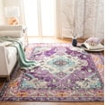 thumbnail image 1 of SAFAVIEH Area Rug 8x10 - Monaco Collection - Large - Traditional Design, Violet & Light Blue, Ideal for Living Room, Bedroom, Dining Space, 1 of 10