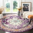 thumbnail image 1 of SAFAVIEH Monaco Toria Traditional Area Rug, Violet/Light Blue, 9' X 9' Round, 1 of 8