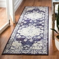 thumbnail image 1 of SAFAVIEH Monaco Toria Traditional Runner Rug, Ivory/Navy, 2'2" X 8' - Traditional Design, Ivory & Navy, Ideal for Living Room, Bedroom, Dining Space, Entryway, Hallway, Kitchen, 1 of 10