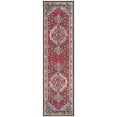 thumbnail image 1 of SAFAVIEH Monaco Vivyan Traditional Runner Rug, Red/Turquoise, 2'2" x 14', 1 of 5