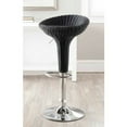 thumbnail image 1 of SAFAVIEH Monicka Contemporary 35" Rattan Barstool, Black Wicker, 1 of 4