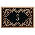 thumbnail image 1 of SAFAVIEH Monogram Collection MON228S Hand-hooked Black Rug, 1 of 3