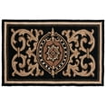 thumbnail image 1 of SAFAVIEH Monogram Sabella Floral Indoor/Outdoor Area Rug, Black, 2'6" x 4', 1 of 6